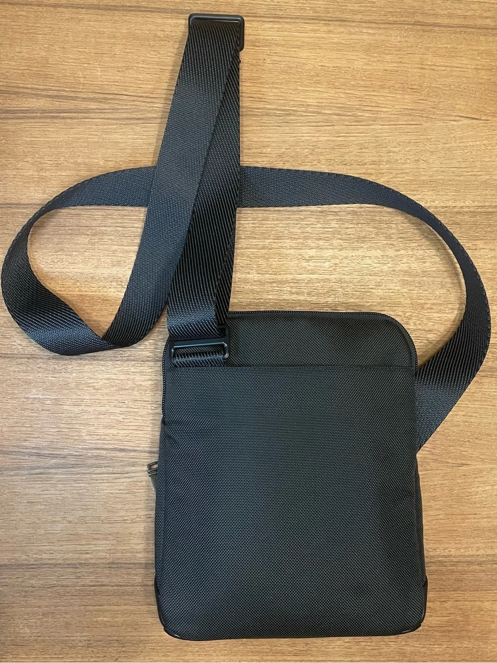 Tumi Men’s Crossbody Black Nylon & Leather Bag